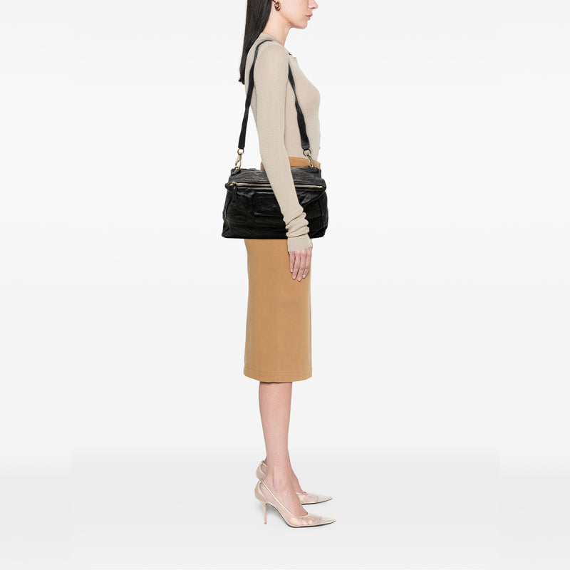 Medium Leather Pandora Satchel - Image 7