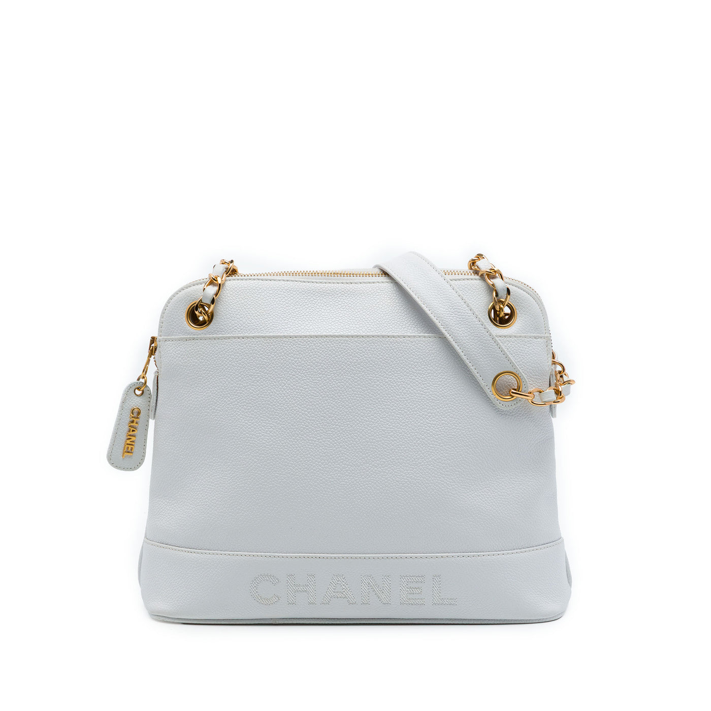 Caviar Logo Chain Shoulder Bag - Image 1