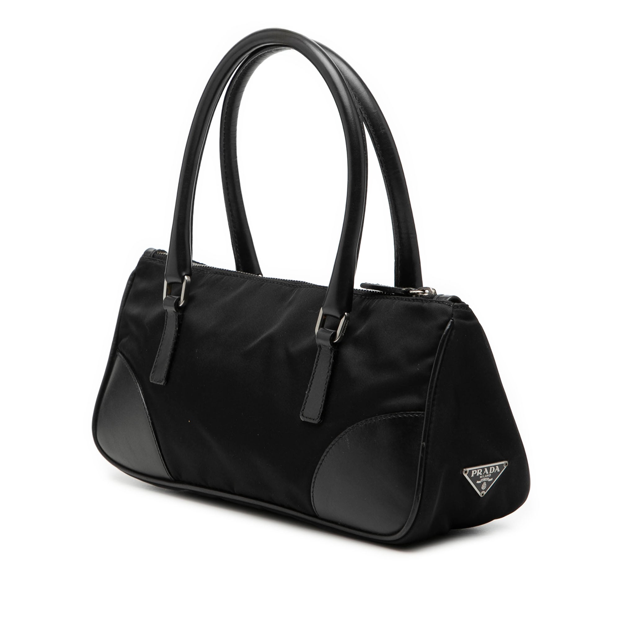 Vitello Trimmed Tessuto Handbag - Image 2