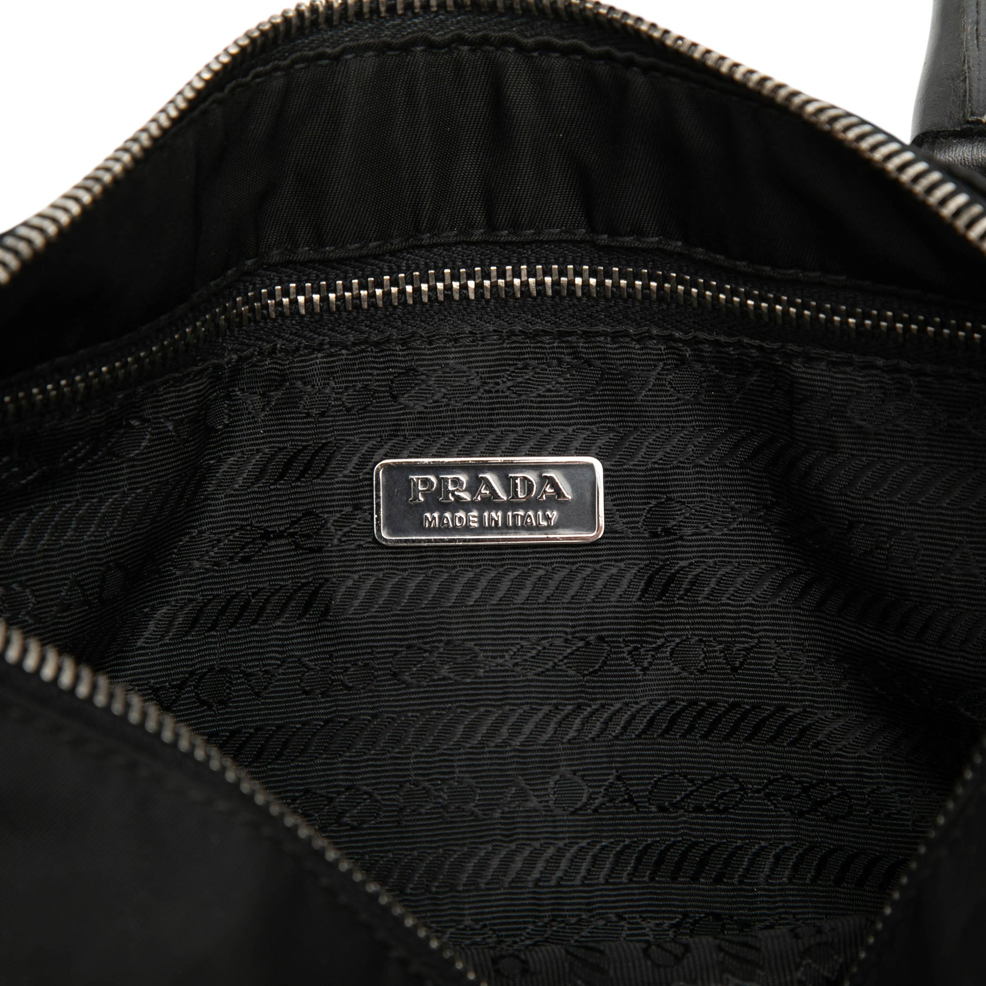 Vitello Trimmed Tessuto Handbag - Image 5