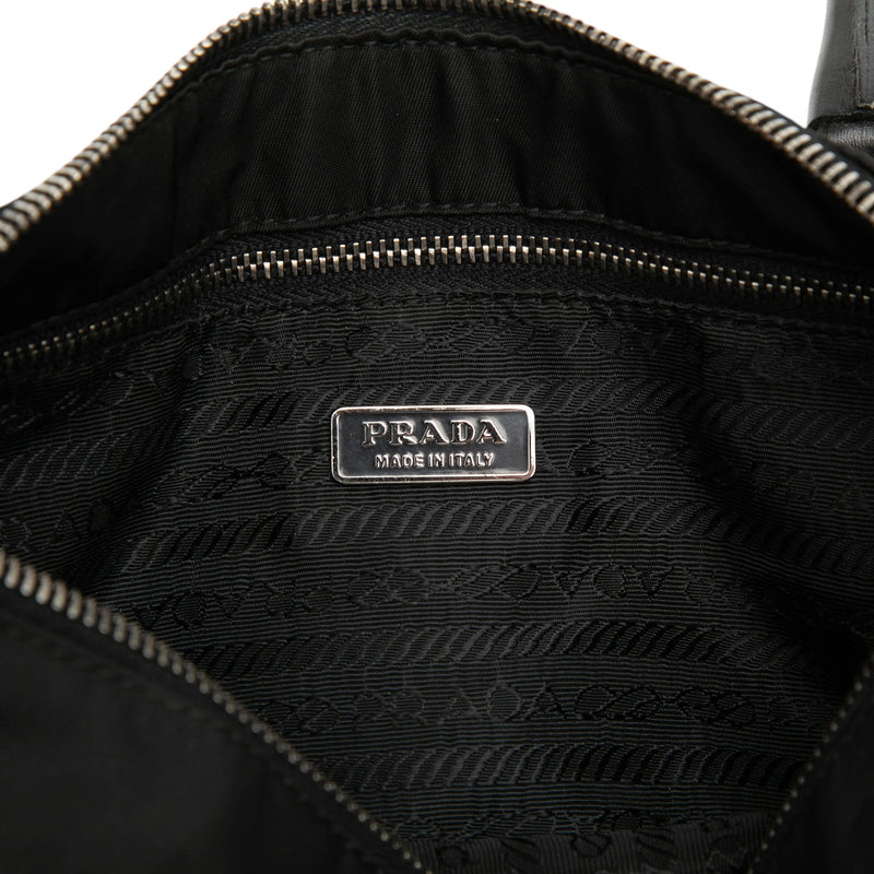 Vitello Trimmed Tessuto Handbag - Image 5