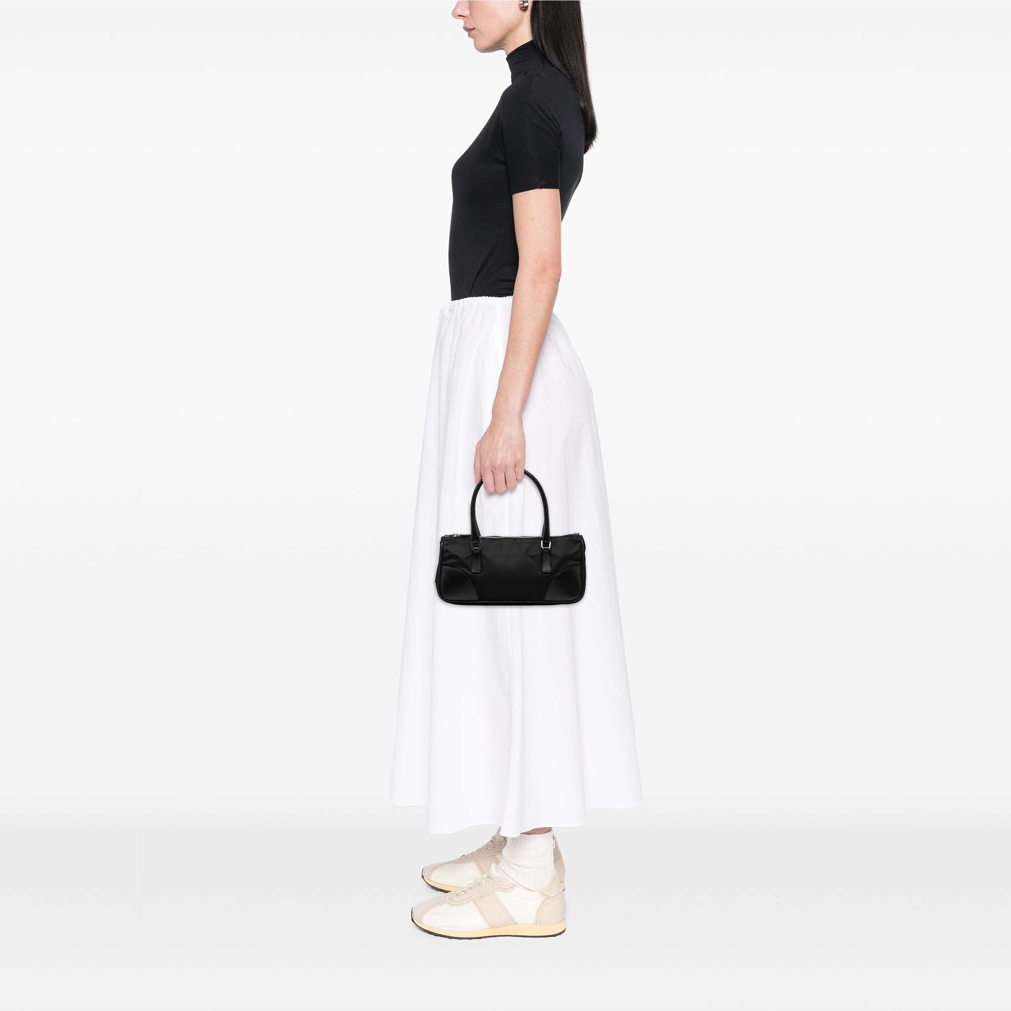 Vitello Trimmed Tessuto Handbag - Image 6