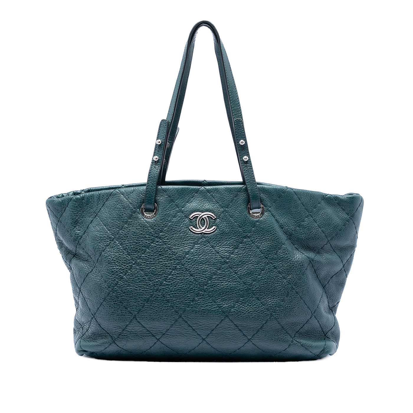 Large Glazed Calfskin On The Road Tote - Image 1