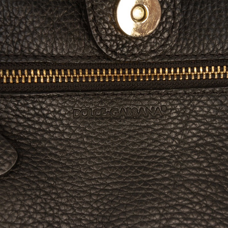 Pebbled Leather D Ring Tote - Image 5