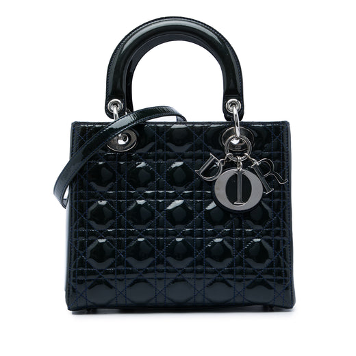Medium Patent Cannage Lady Dior - Image 1