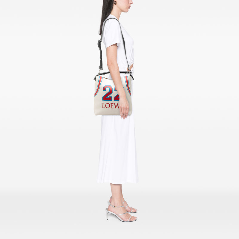 Paulas Ibiza Printed Leather T 22 Bucket Bag - Image 7