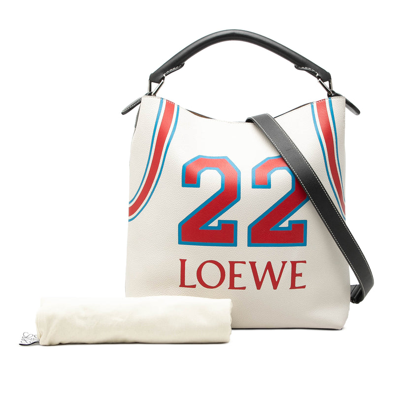 Paulas Ibiza Printed Leather T 22 Bucket Bag - Image 8