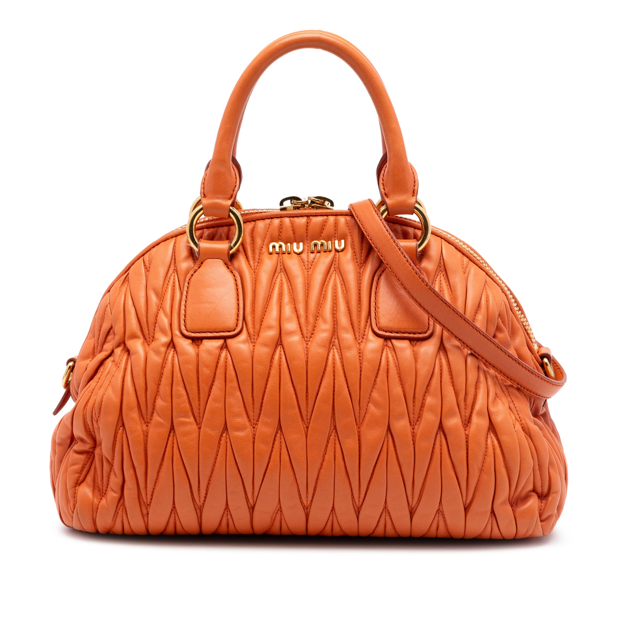 Matelasse Nappa Dome Satchel - Image 1