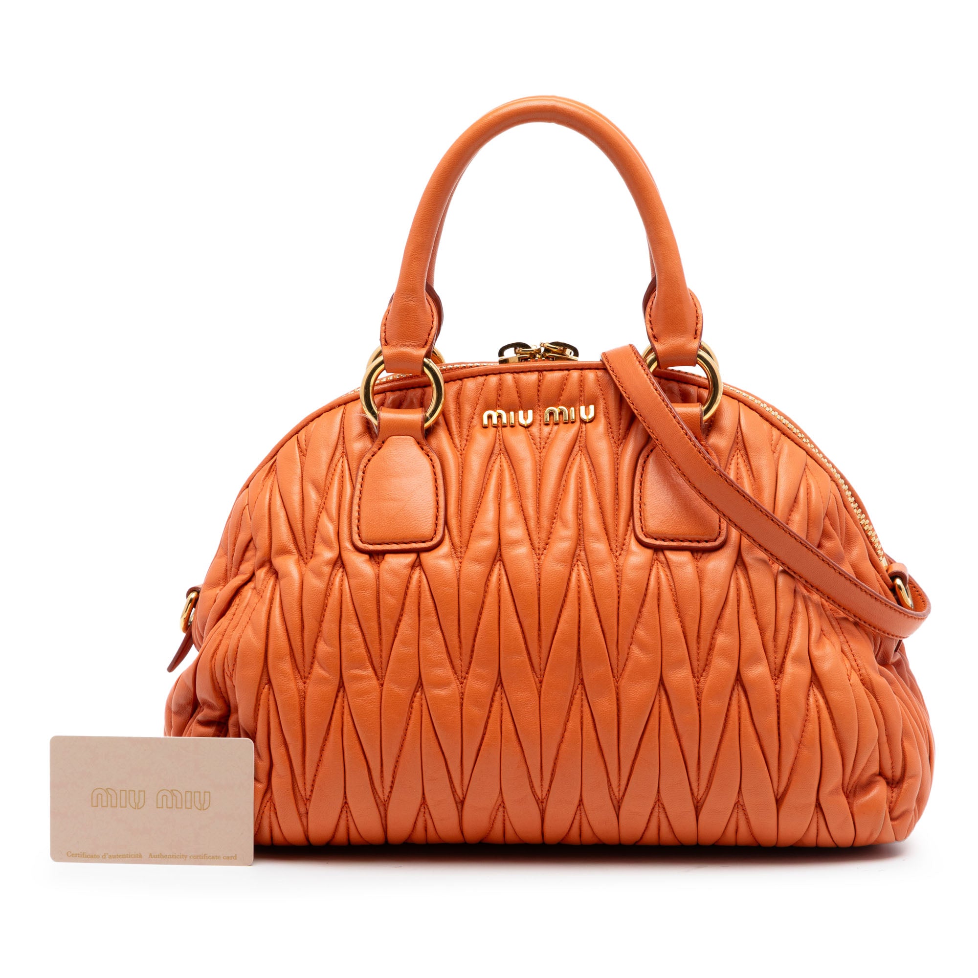 Matelasse Nappa Dome Satchel - Image 7