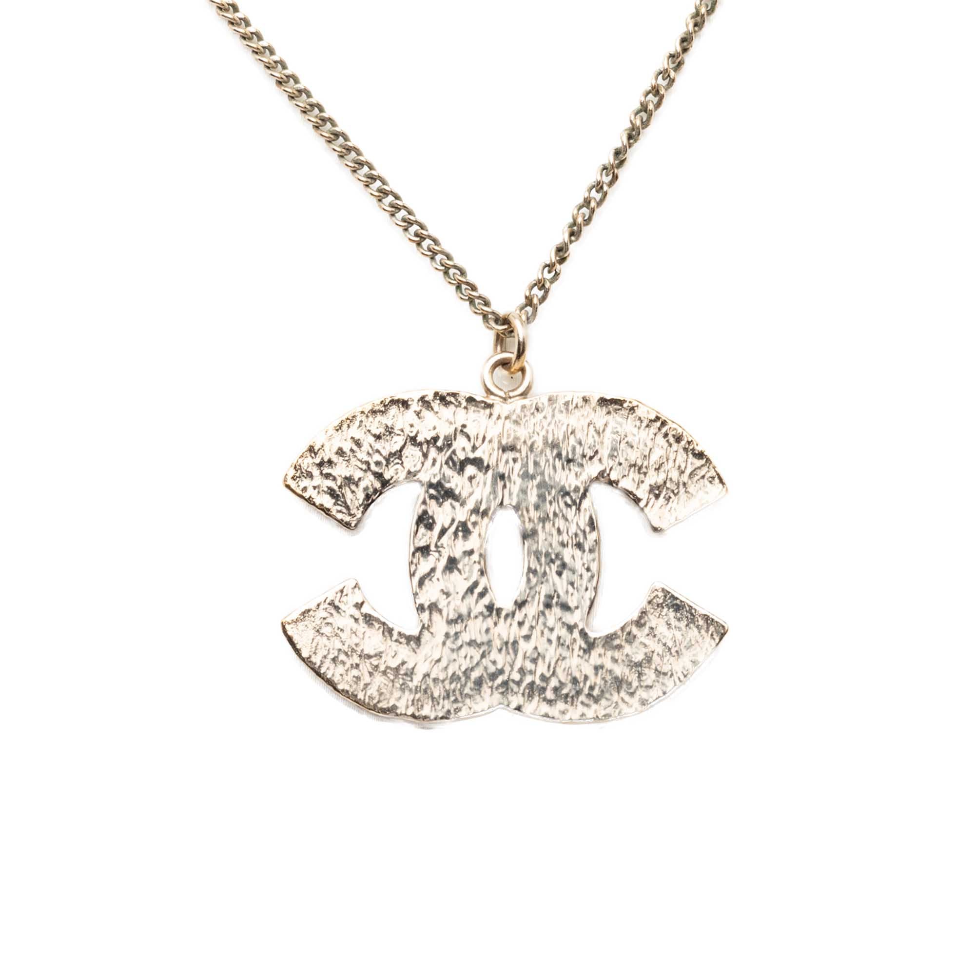 CC Gold Plated Resin Pendant Necklace - Image 2