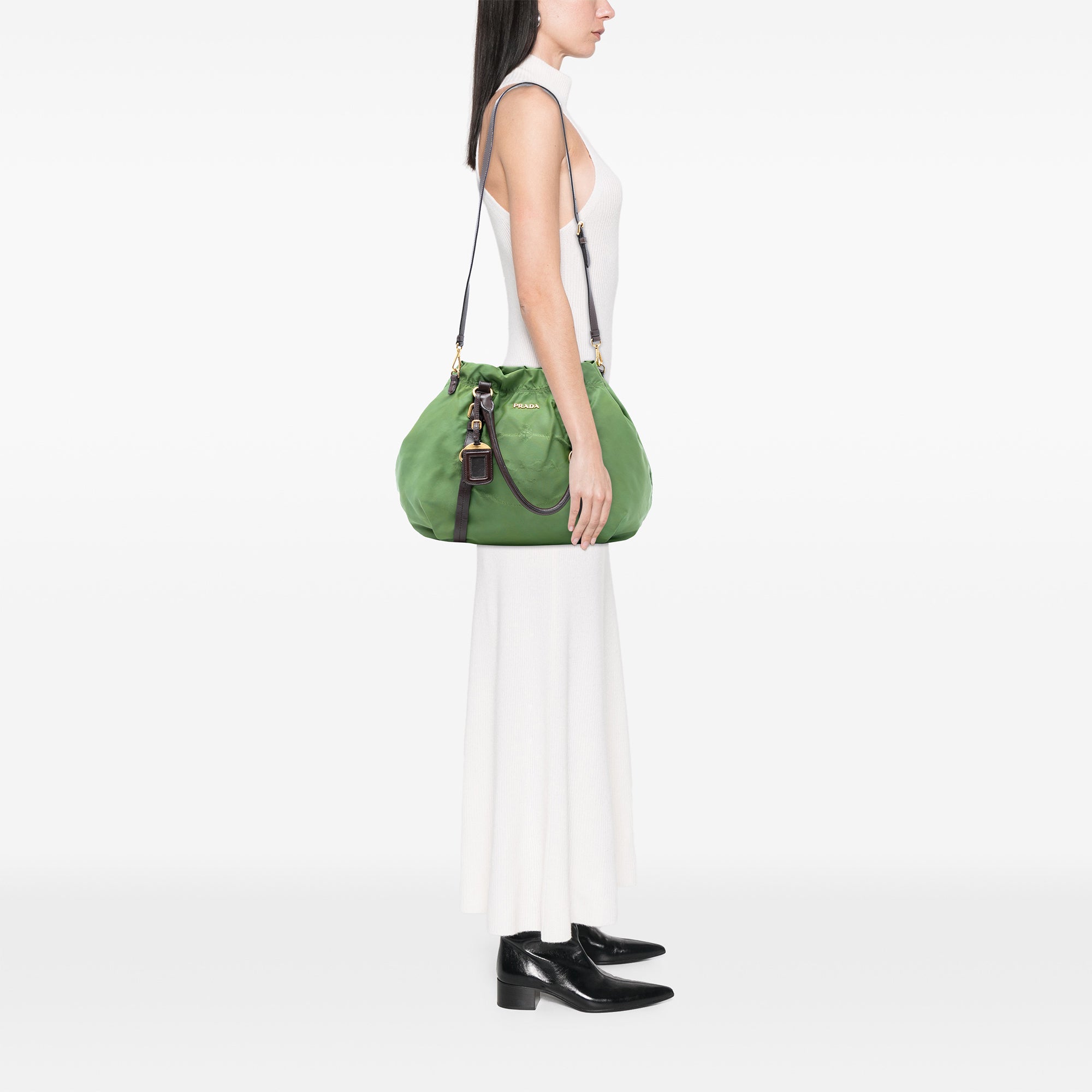 Tessuto Canapa Logo Satchel - Image 6