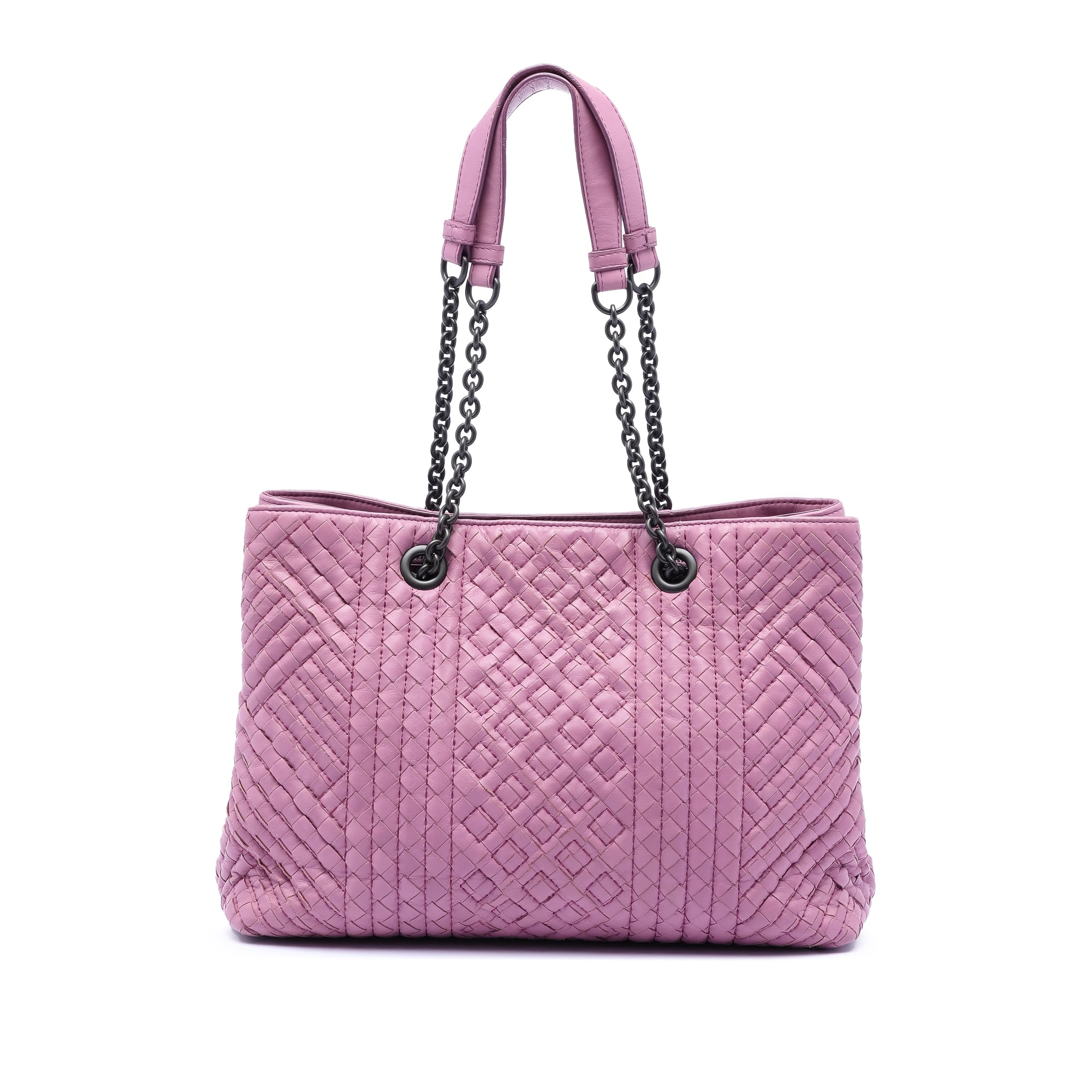 Medium Nappa Intrecciato Boutis Double Chain Tote - Image 1
