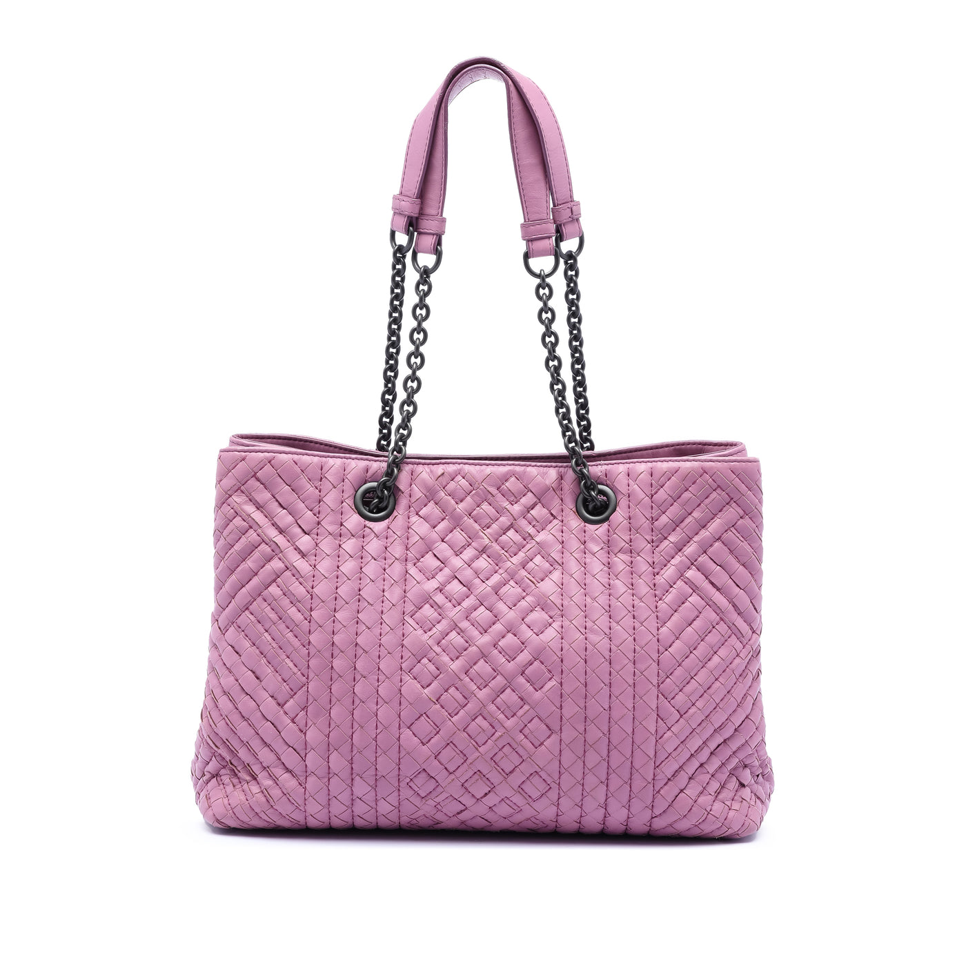 Medium Nappa Intrecciato Boutis Double Chain Tote - Image 1