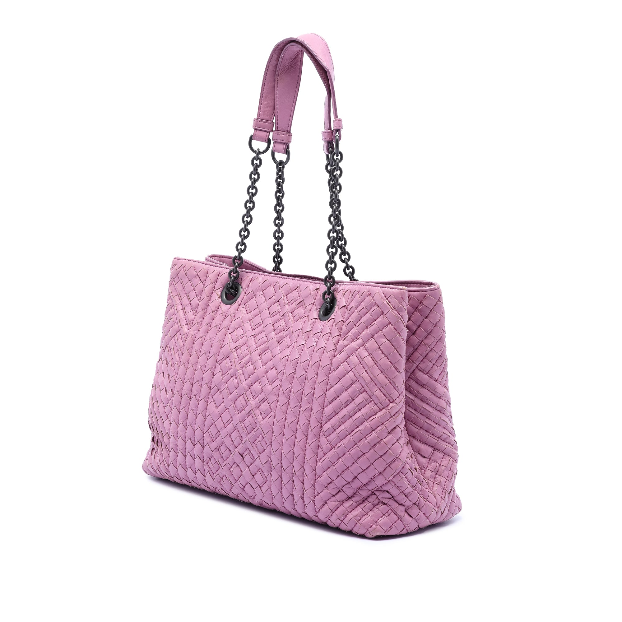 Medium Nappa Intrecciato Boutis Double Chain Tote - Image 2