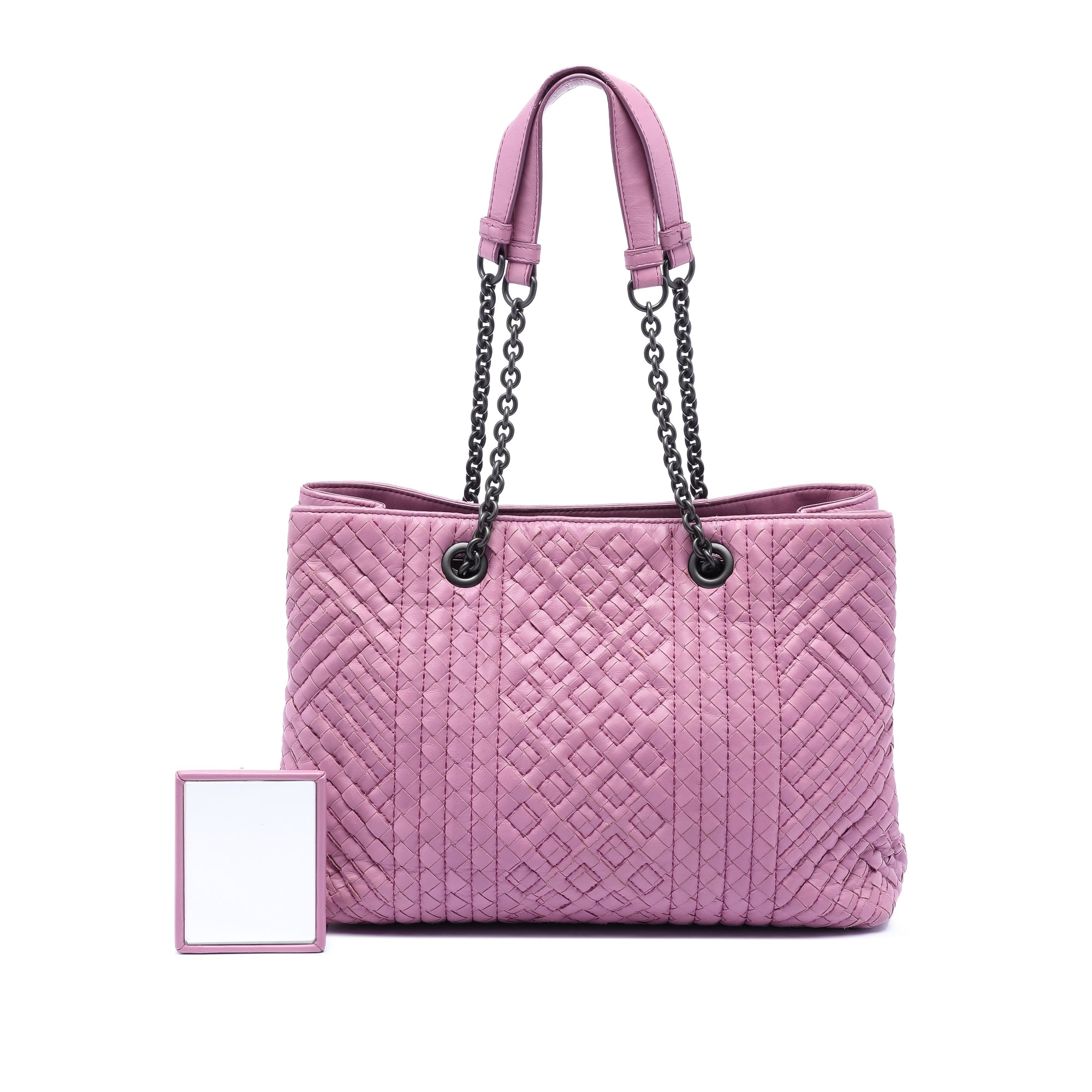 Medium Nappa Intrecciato Boutis Double Chain Tote - Image 8