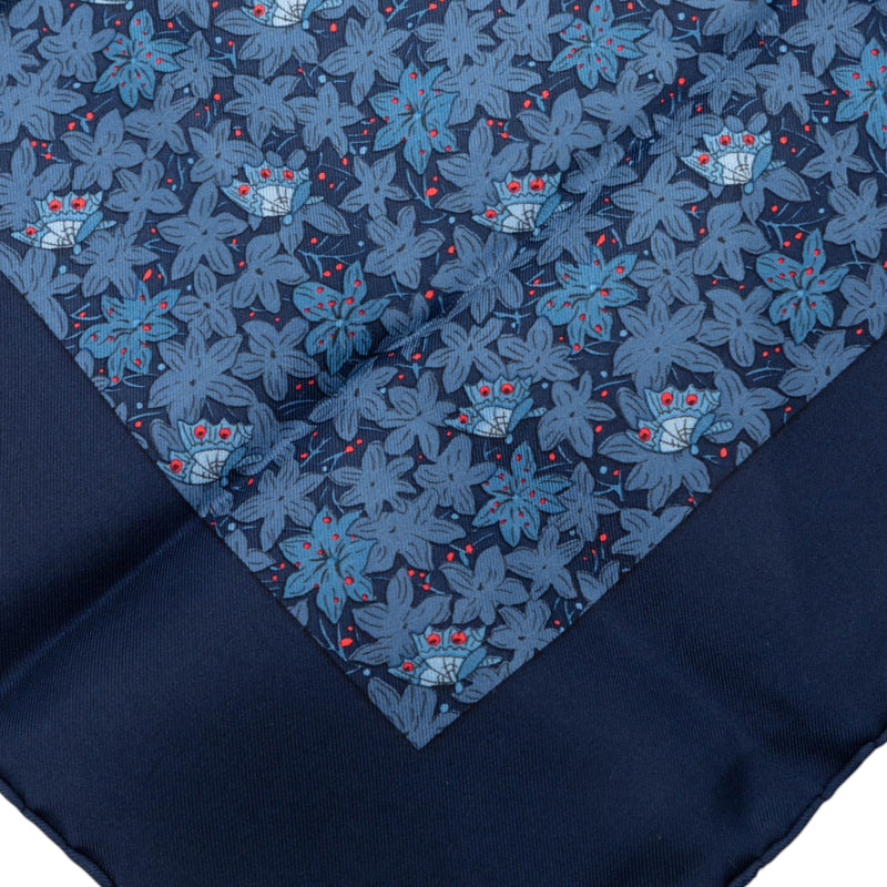 Flower and Butterfly Silk Scarf 90 - Image 5