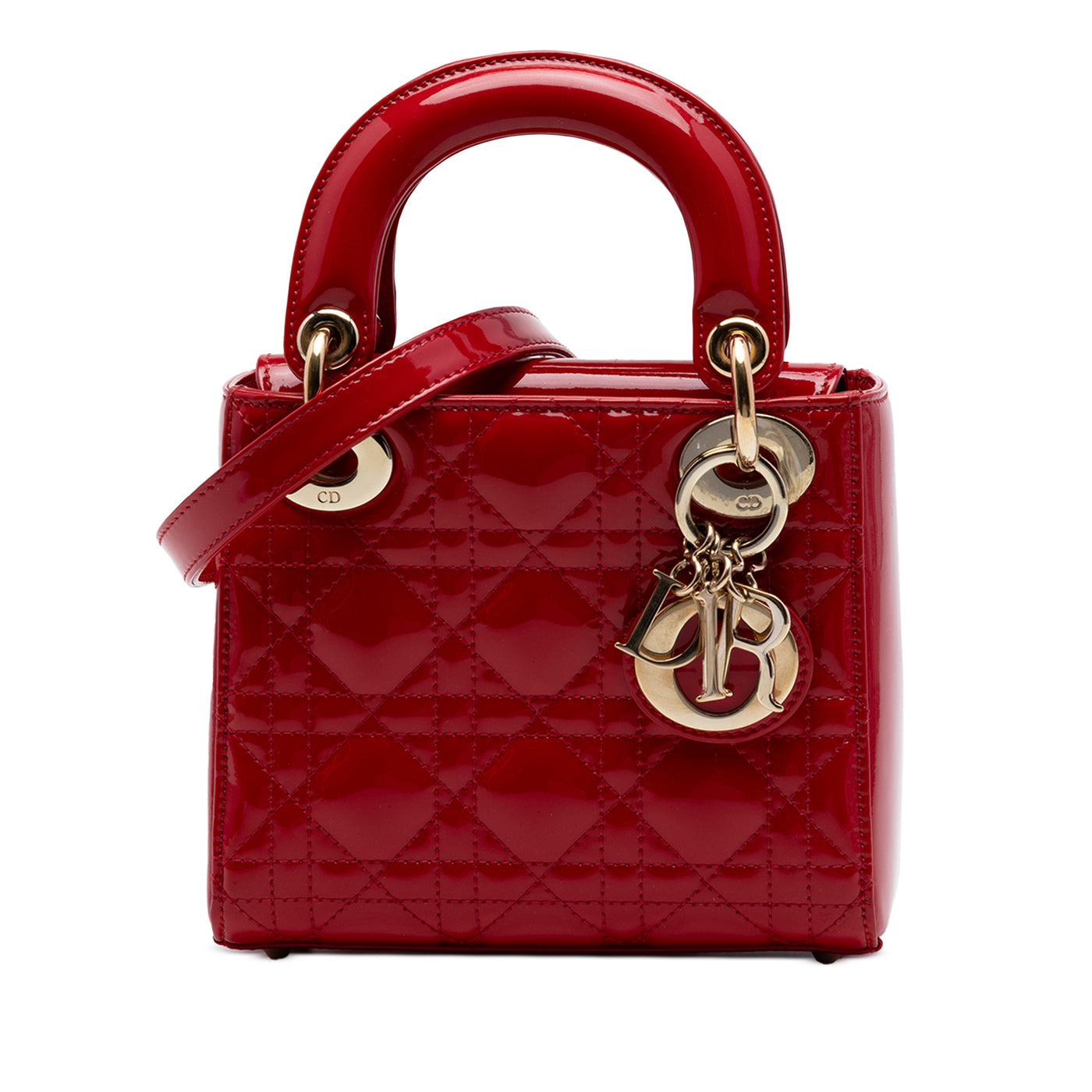 Mini Patent Cannage Lady Dior - Image 1