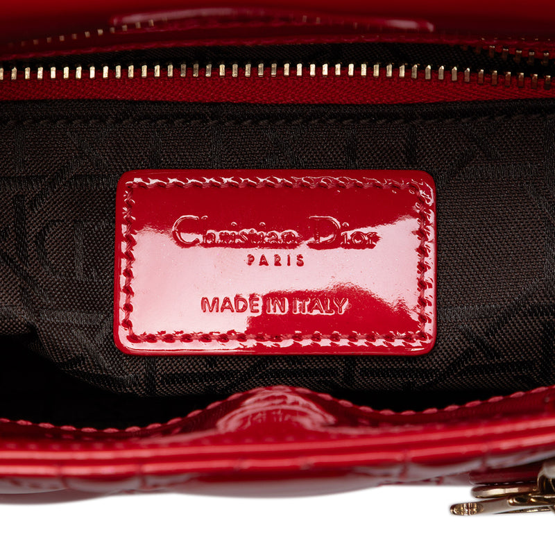 Mini Patent Cannage Lady Dior - Image 5