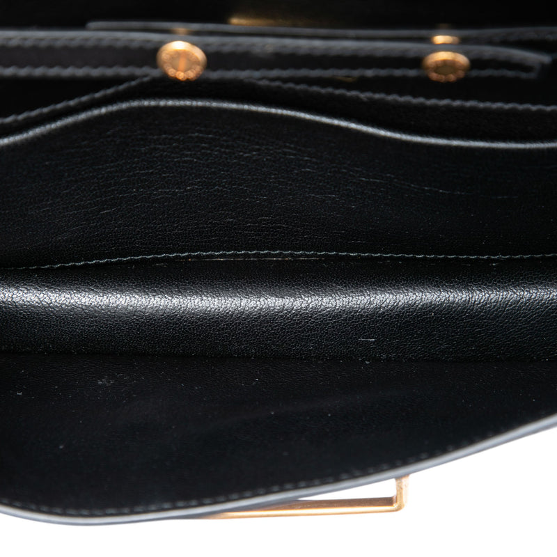 City Calf and Saffiano Cahier Chain Clutch - Image 4