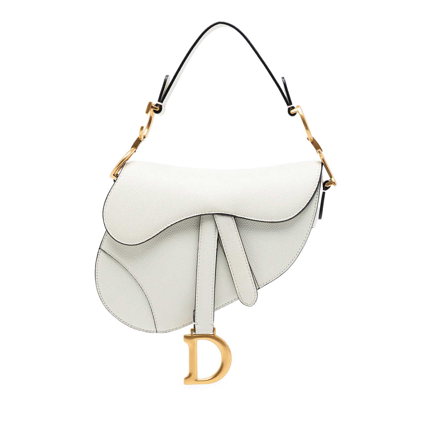 Mini Grained Calfskin Saddle Bag - Image 1