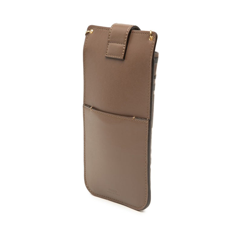 FF 1974 Embossed Leather Phone Pouch on Chain - Image 2
