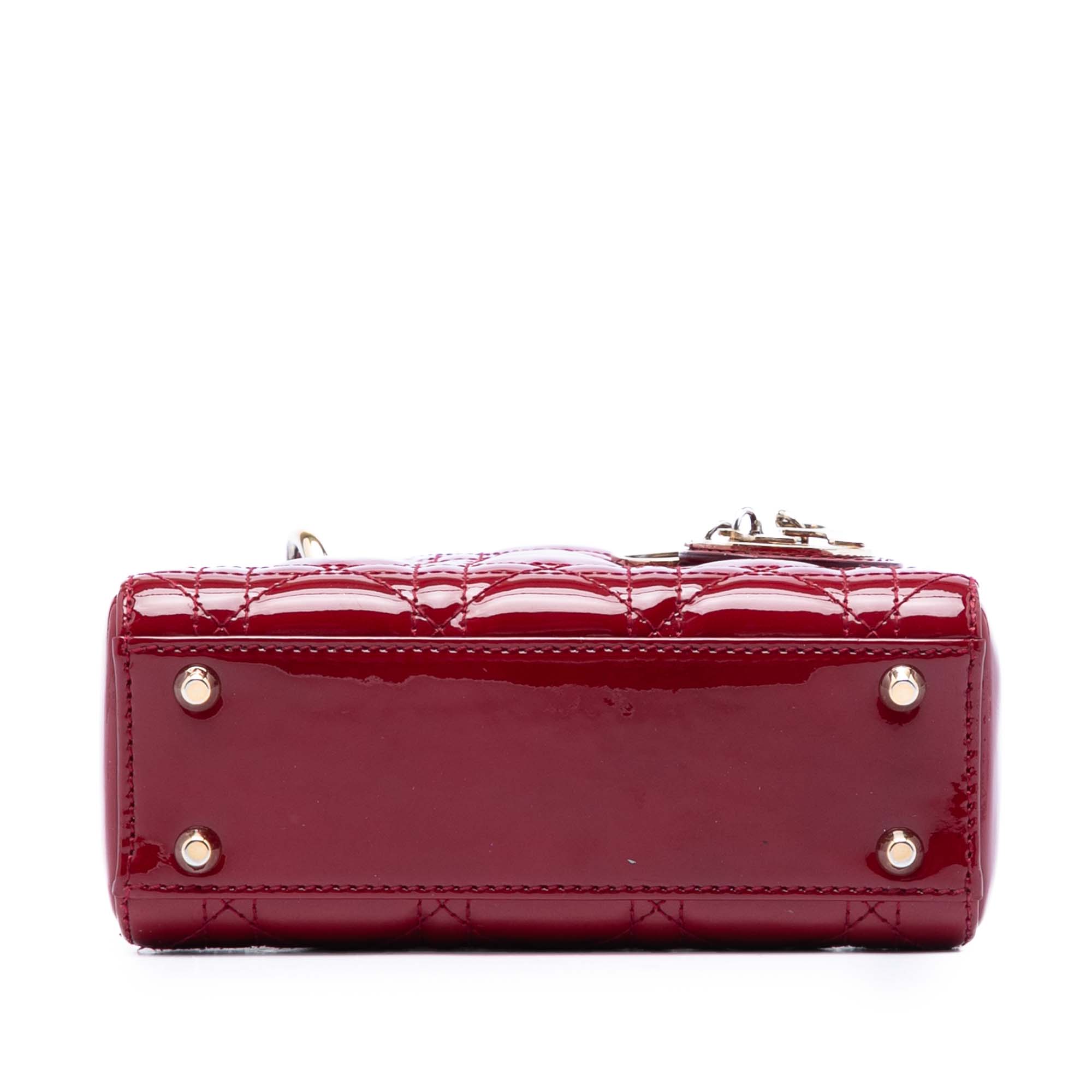 Mini Patent Cannage Lady Dior - Image 3