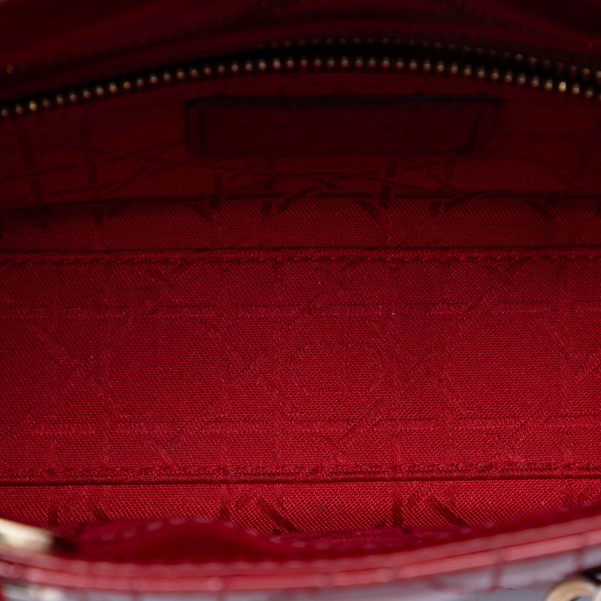 Mini Patent Cannage Lady Dior - Image 4