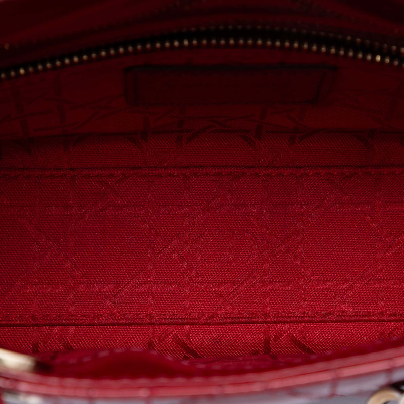 Mini Patent Cannage Lady Dior - Image 4