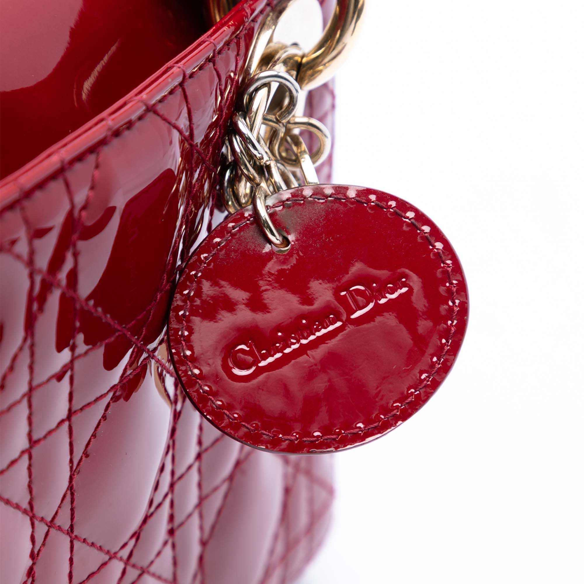 Mini Patent Cannage Lady Dior - Image 5