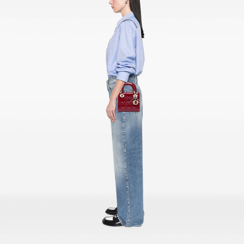 Mini Patent Cannage Lady Dior - Image 6