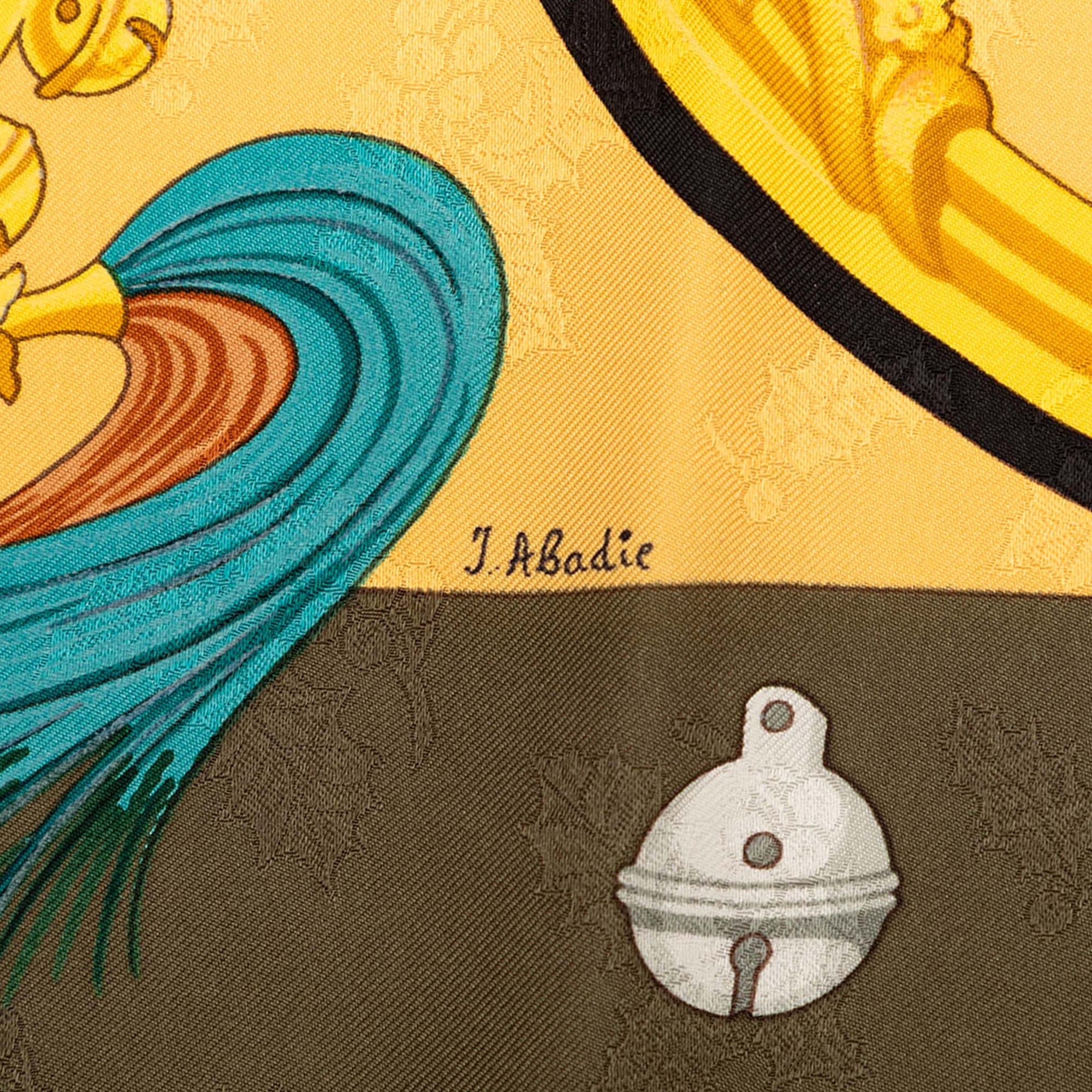 Plumes et Grelots Silk Scarf 90 - Image 3