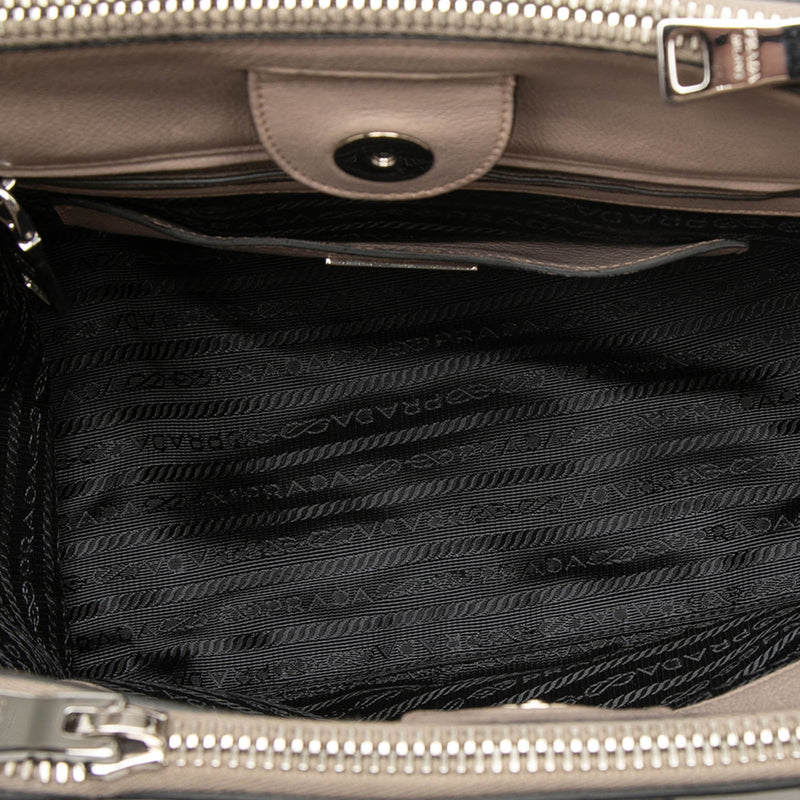 Glace Calf Studded Twin Pocket Satchel - Image 4