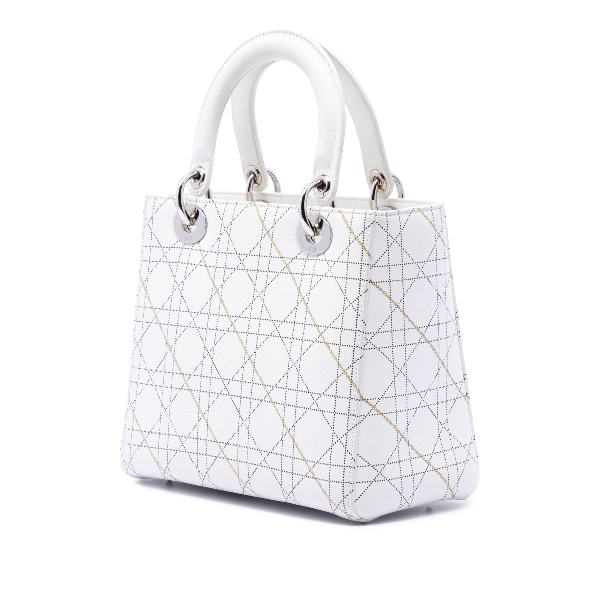 Medium Calfskin Cannage Print Lady Dior - Image 2