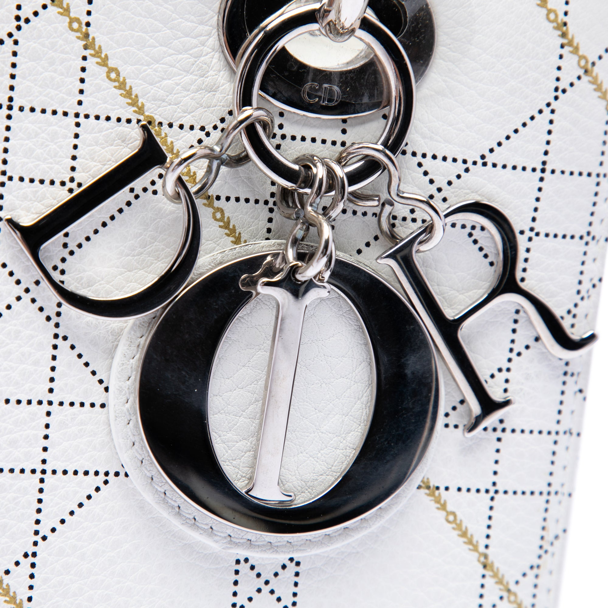 Medium Calfskin Cannage Print Lady Dior - Image 5