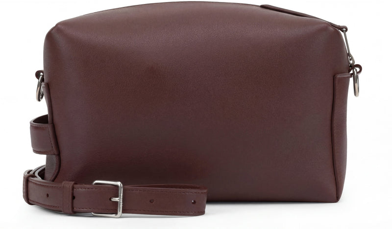 Celine Calf Leather Shoulder Bag — Burgundy Skin