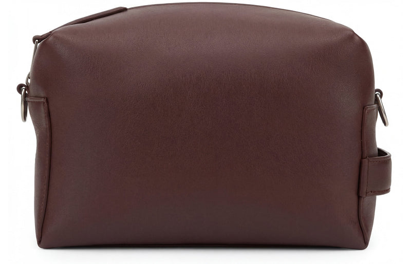 Celine Calf Leather Shoulder Bag — Burgundy Skin