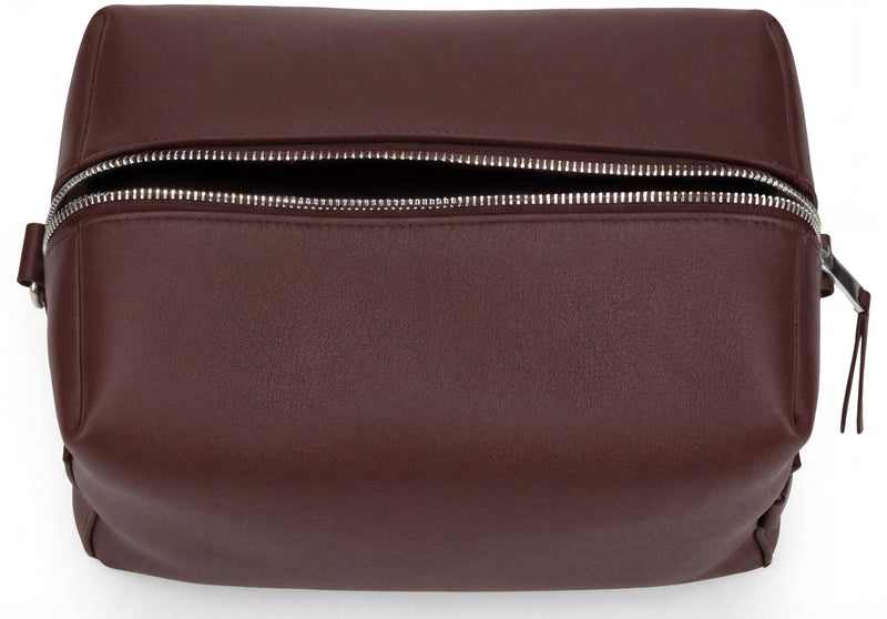 Celine Calf Leather Shoulder Bag — Burgundy Skin