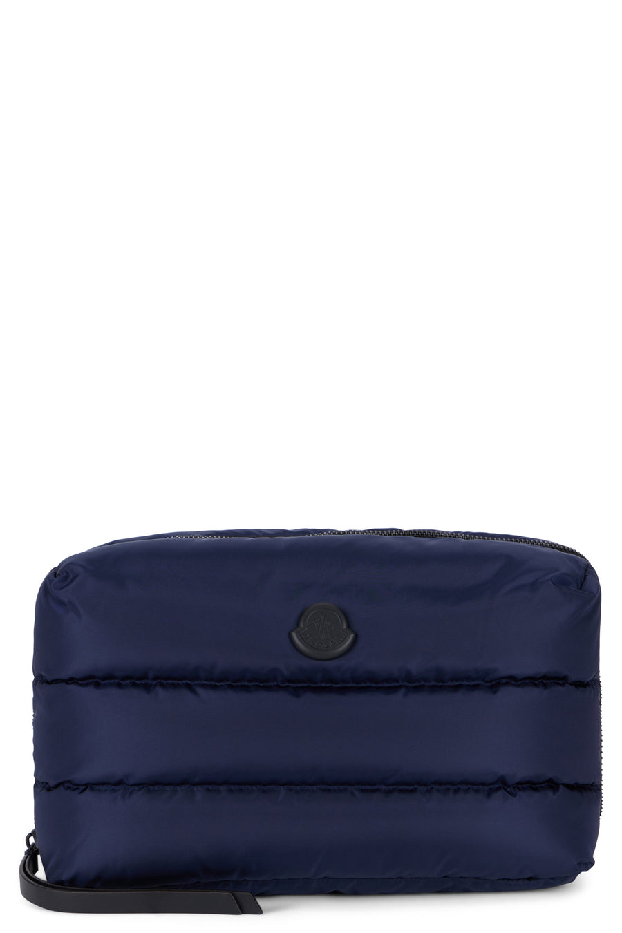 Moncler Quilted Padded Travel Wallet — Navy Polyamide