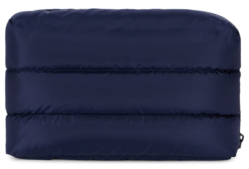 Moncler Quilted Padded Travel Wallet — Navy Polyamide