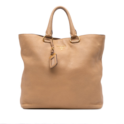 Vitello Daino Open Convertible Tote - Image 1
