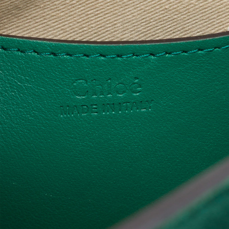 Small Croc Embossed Leather Tess Satchel - Image 5