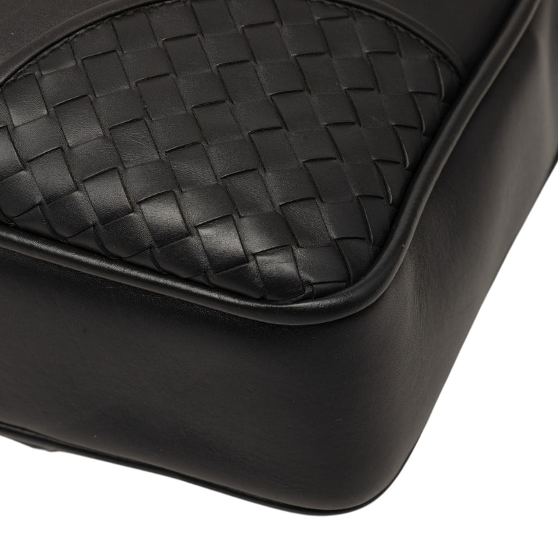 Intrecciato Trimmed Leather Briefcase - Image 10