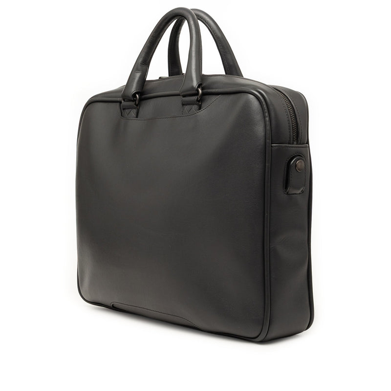 Intrecciato Trimmed Leather Briefcase - Image 2
