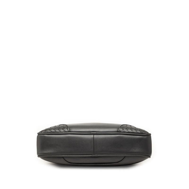 Intrecciato Trimmed Leather Briefcase - Image 3