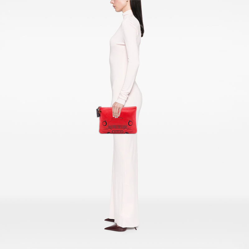 Medium Printed Lambskin Cuba La Habana O Case Clutch - Image 6