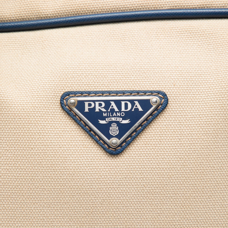 Saffiano Trimmed Canvas Briefcase - Image 5
