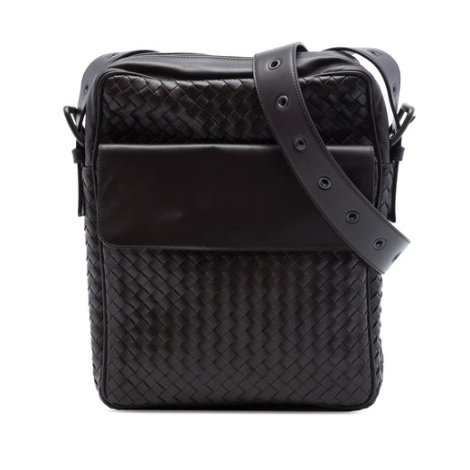 Nappa Intrecciato Front Pocket Crossbody - Image 1