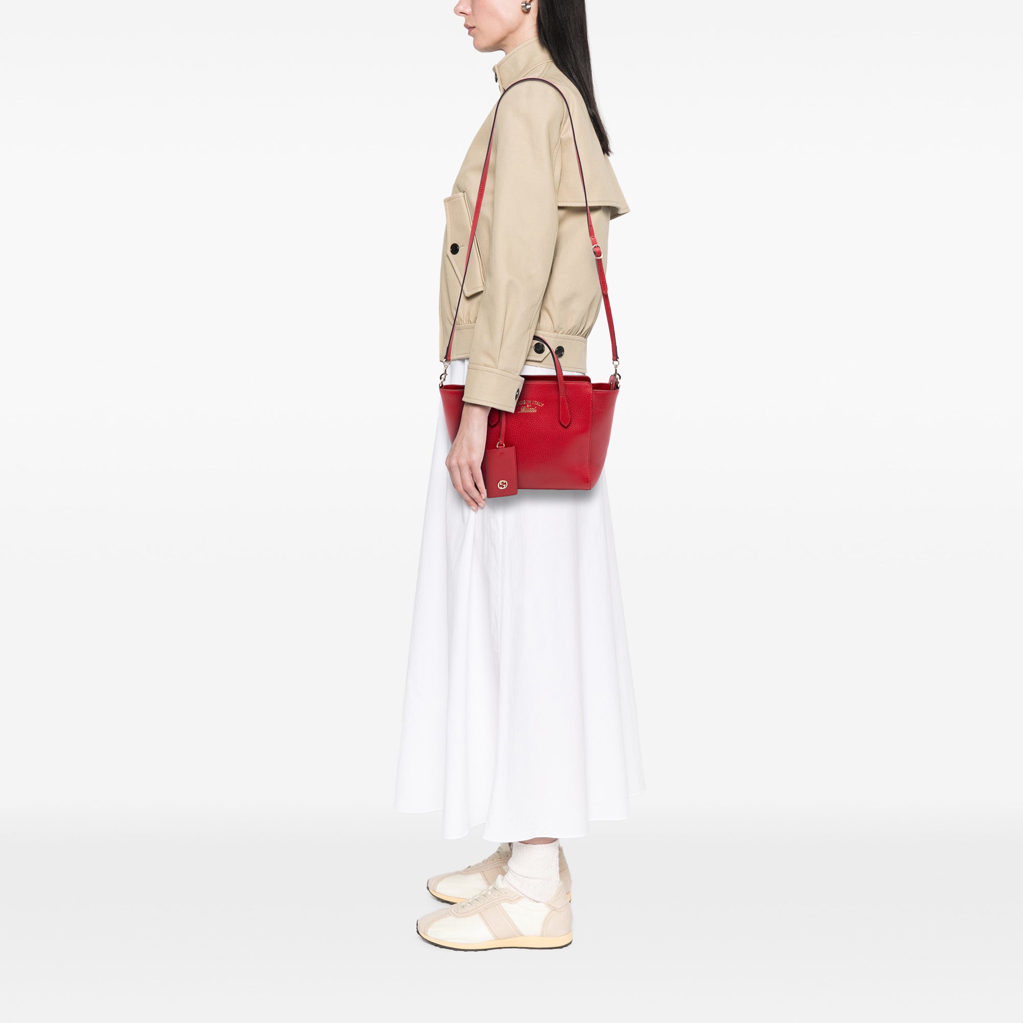 Mini Calfskin Swing Satchel - Image 7