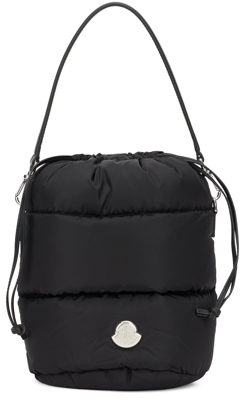 Moncler Quilted Polyamide Shoulder Bag — Black