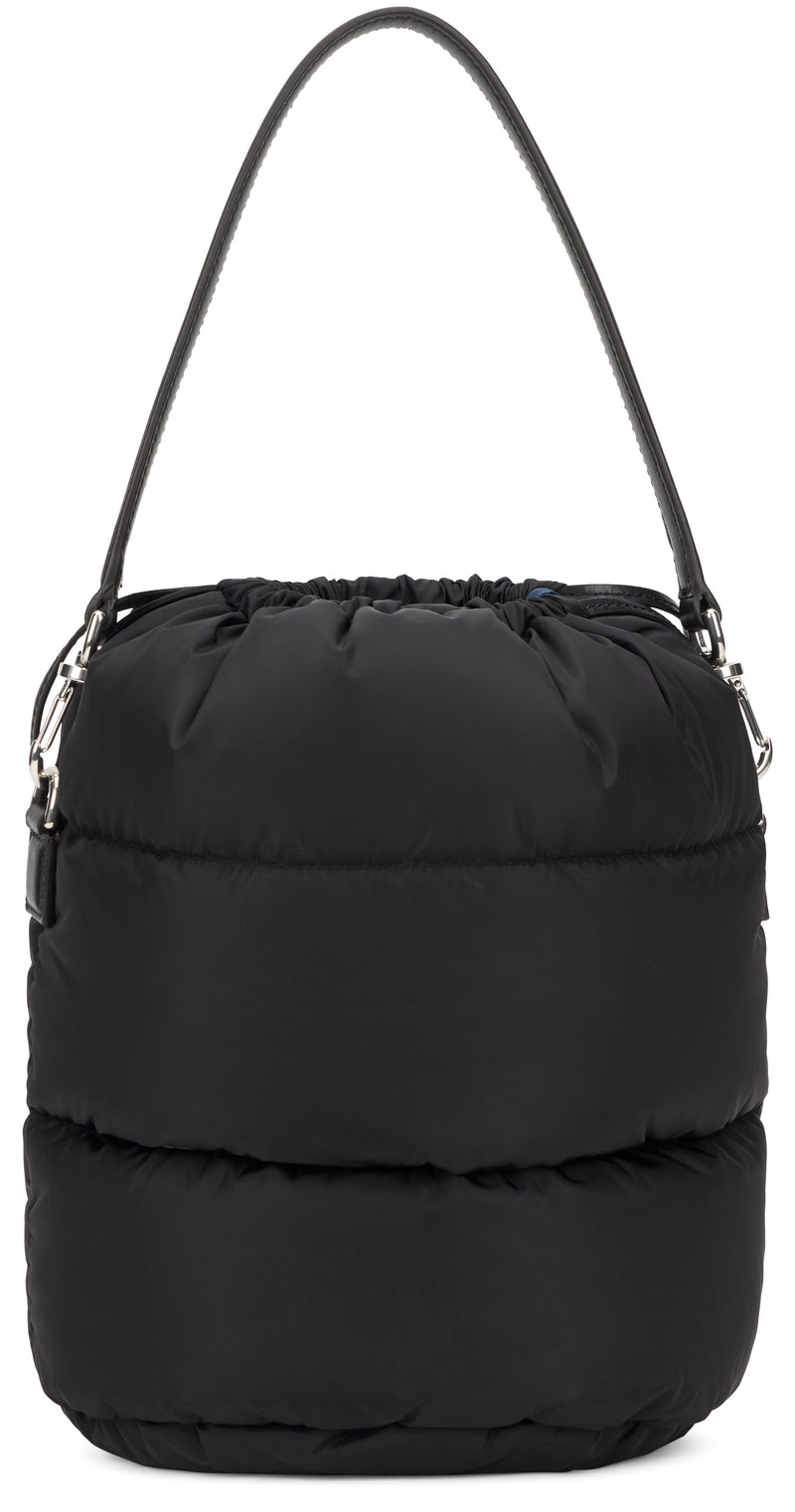 Moncler Quilted Polyamide Shoulder Bag — Black